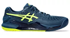 Asics Men's Gel-Resolution 9 WIDE (Mako Blue/Yellow)