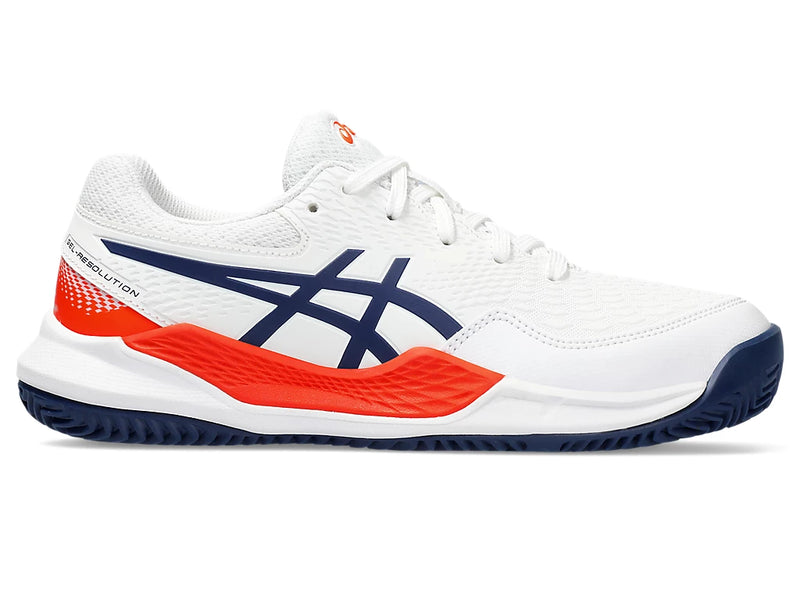 Asics Gel-Resolution 9 Junior (White/Blue Expanse)