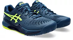 Asics Men's Gel-Resolution 9 WIDE (Mako Blue/Yellow)