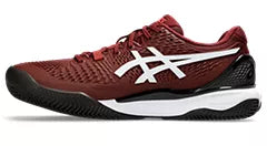 Asics Men's Gel-Resolution 9 CLAY/PADEL (Antique Red/White)