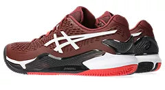 Asics Men's Gel-Resolution 9 CLAY/PADEL (Antique Red/White)