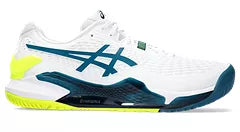 Asics Men's Gel-Resolution 9 WIDE (White/Restful Teal)