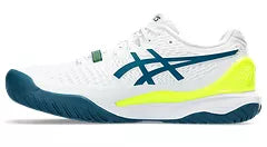 Asics Men's Gel-Resolution 9 WIDE (White/Restful Teal)