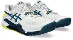 Asics Men's Gel-Resolution 9 WIDE (White/Restful Teal)