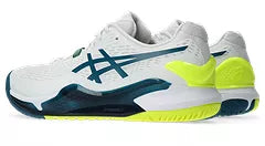 Asics Men's Gel-Resolution 9 WIDE (White/Restful Teal)