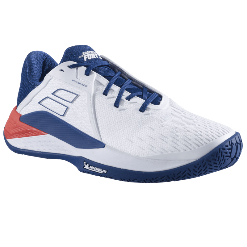 Babolat Men's Propulse Fury 3 All Court (White/Navy)