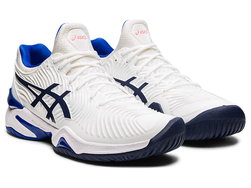 Asics Women's Court FF 2 (White/Lapis Lazuli)