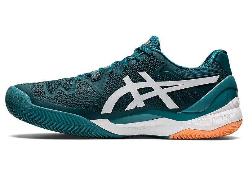 Asics Men's Gel-Resolution 8 CLAY/PADEL (Velvet Pine/White)