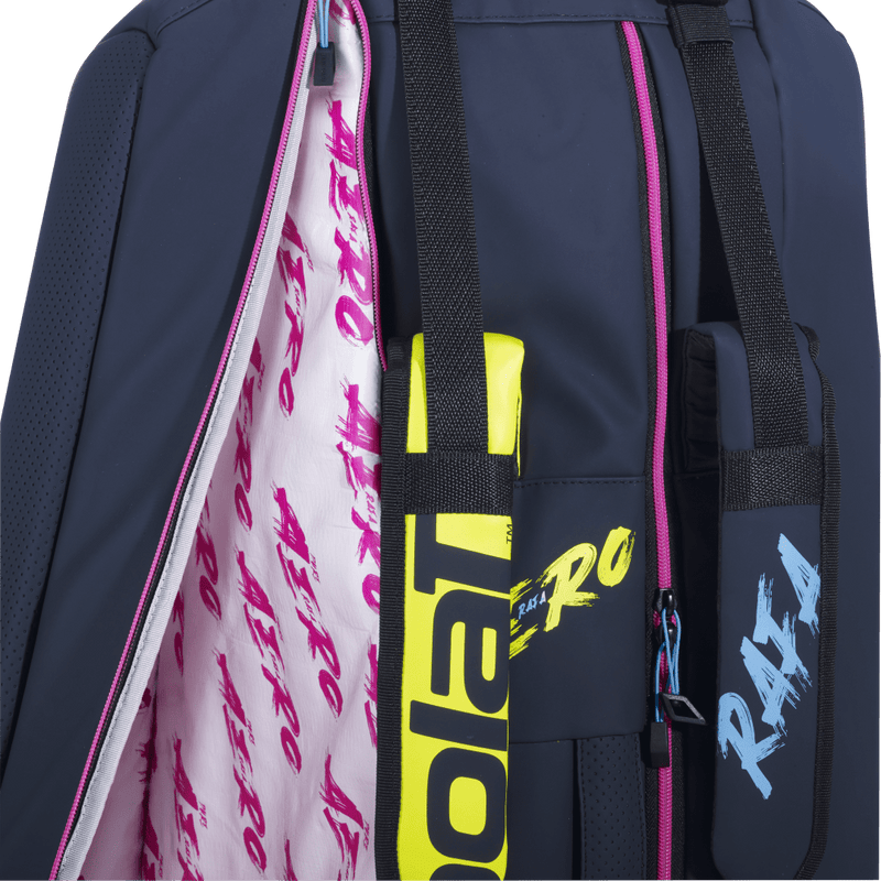 Babolat Pure Aero Rafa Origin 6-Pack Bag (Blue/Yellow/Pink)