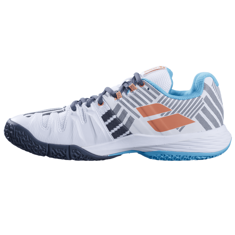 Babolat Women's Sensa Padel Shoe (White/Canyon sunset)