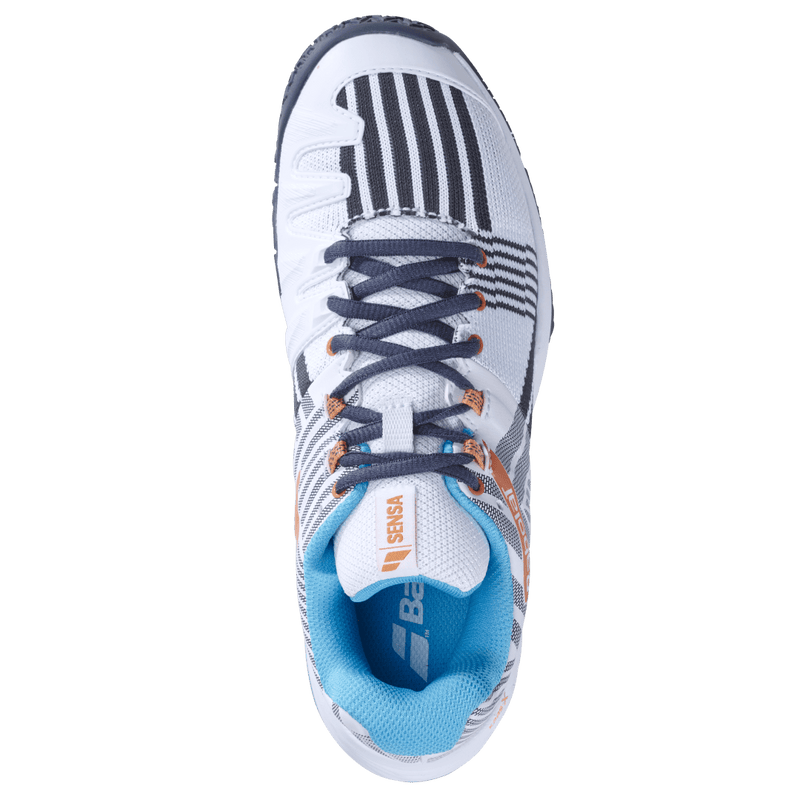 Babolat Women's Sensa Padel Shoe (White/Canyon sunset)