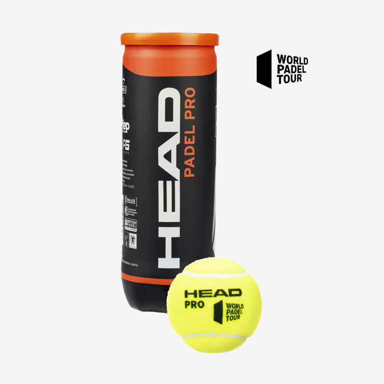 Head Padel Pro Balls (3-Balls/Can)